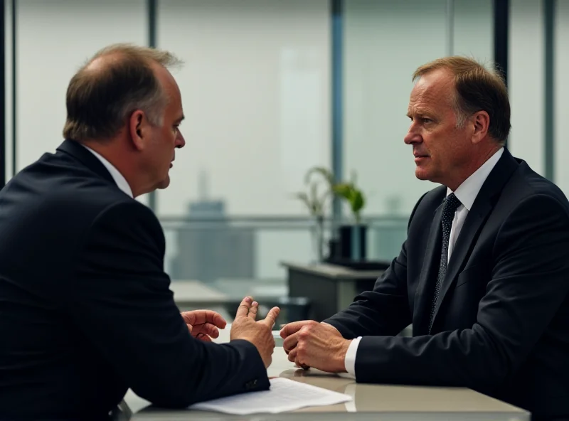 Friedrich Merz and Olaf Scholz in a political discussion