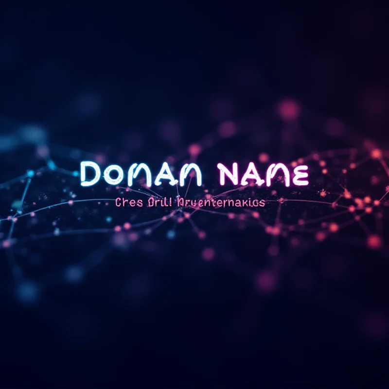 Abstract image representing the connection between a domain name and a unique font, symbolizing brand identity.