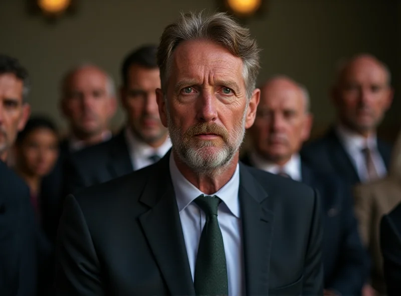 Jason Gillespie, former Pakistan cricket coach, looking displeased during a press conference.