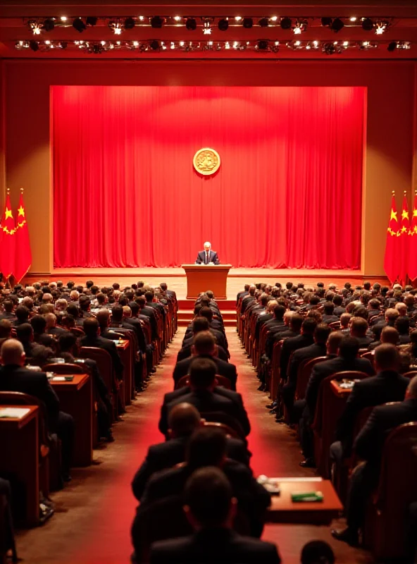 Delegates attending a meeting in Beijing