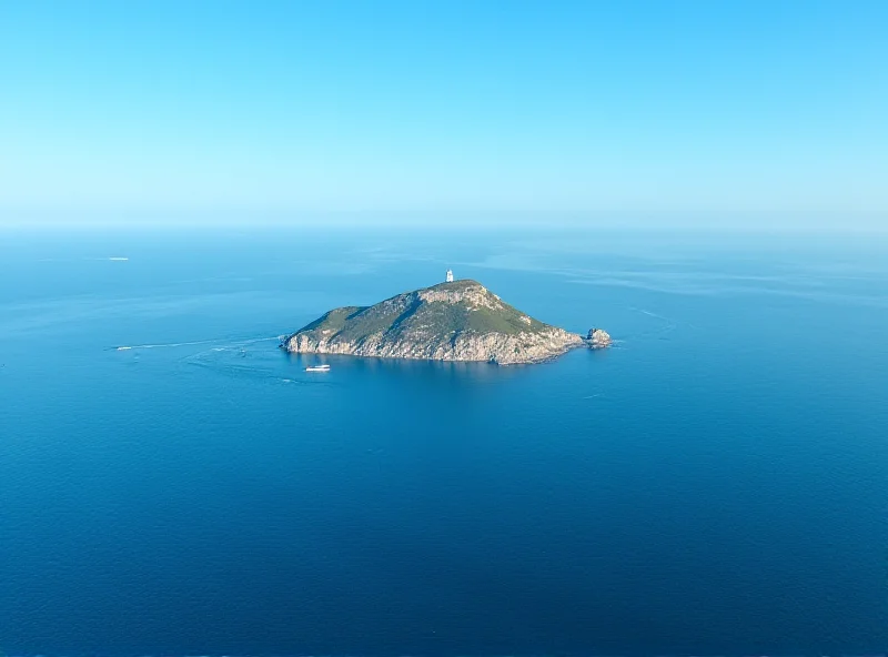 Aerial view of Gibraltar, showing the coastline and the Rock of Gibraltar.