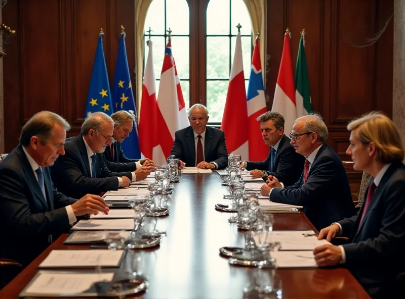 Leaders from Europe and Canada meeting in London