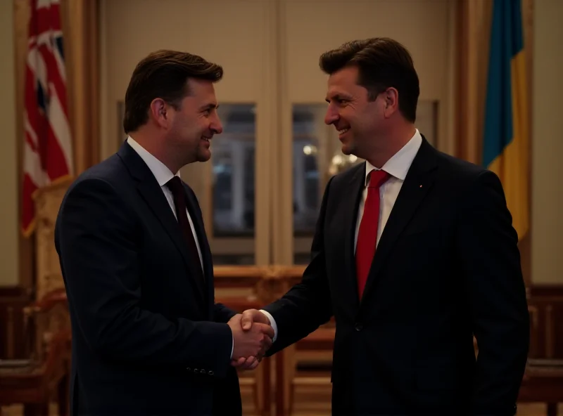 President Zelenskyy meeting with Prime Minister Starmer in London.