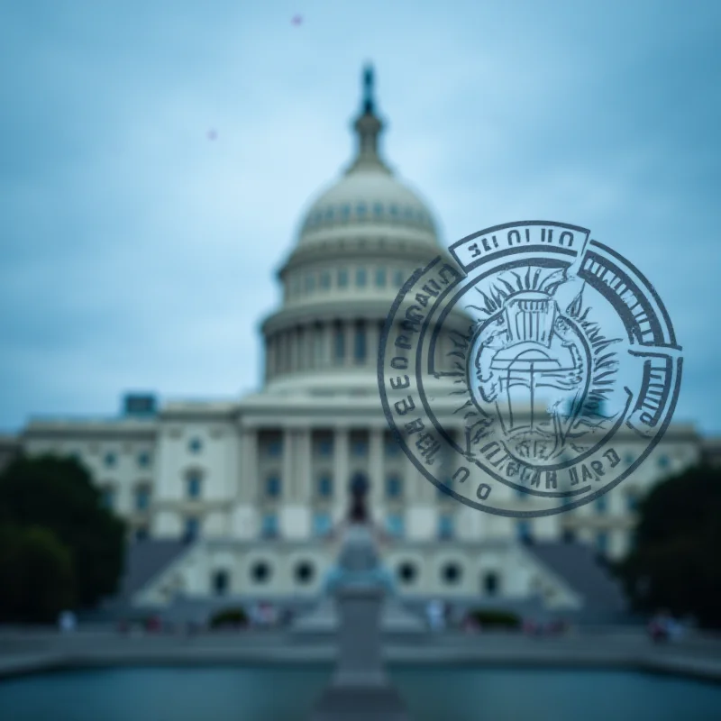 The SEC logo against a blurred background of the US Capitol building.