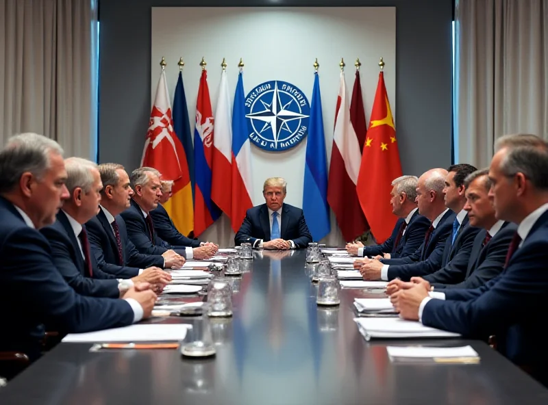 NATO leaders at a summit