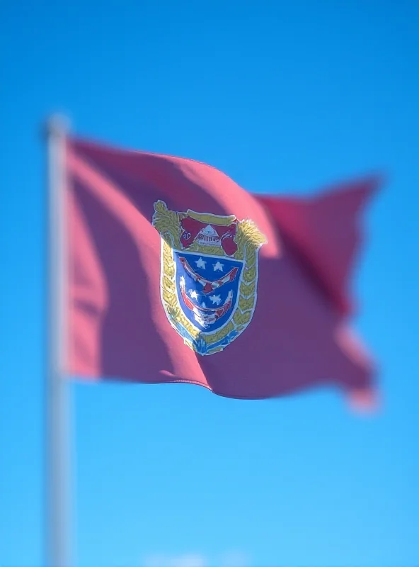 The flag of Bosnia and Herzegovina waving in the wind.