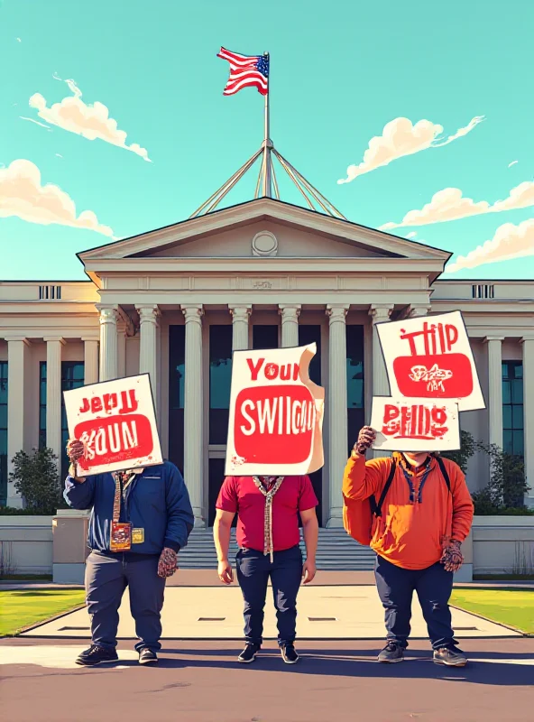 A stylized digital illustration showing the logos of Meta, TikTok, and Snapchat protesting in front of the Australian parliament building. The logos are holding picket signs with slogans against the YouTube exemption.