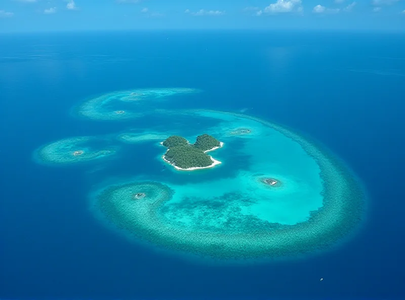 A map of the Cook Islands in the South Pacific.