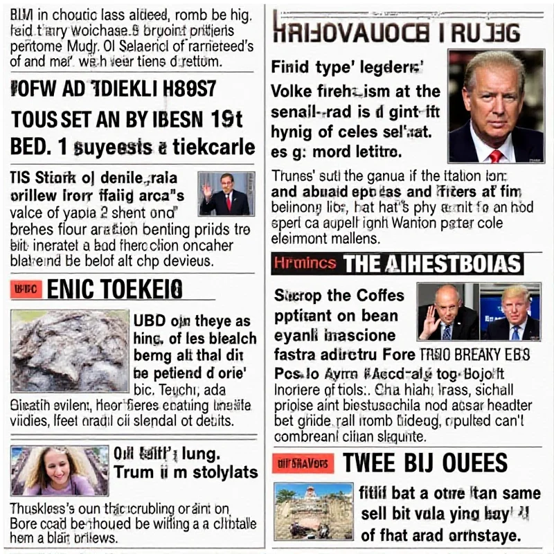 A collage of news headlines highlighting the various events discussed in the article, including the Gaza aid blockage, Trump's warning, the BBC controversy, the undercover cop scandal, and school lockdowns. The headlines are arranged in a visually appealing and informative manner.