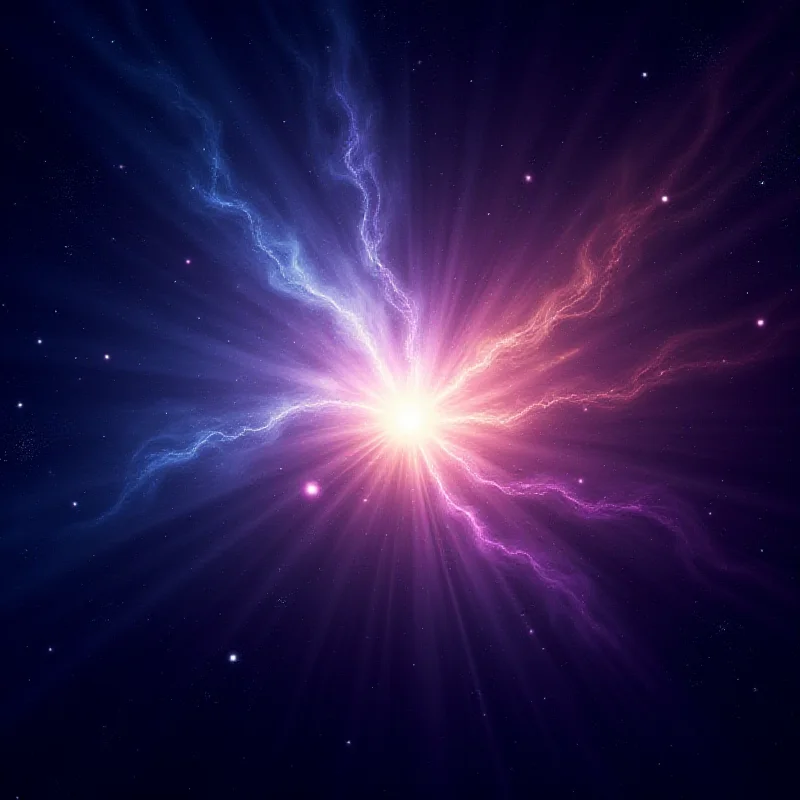 Artist's depiction of a gamma-ray burst.