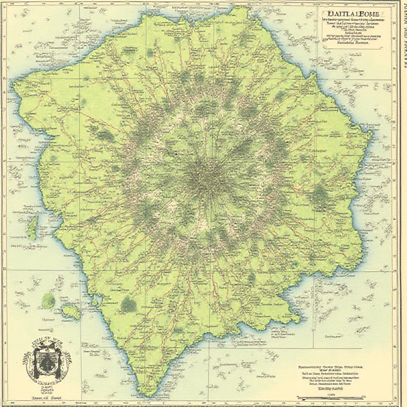 A map of Dartmoor National Park highlighting the remote and rugged terrain. Focus on the vastness of the moorland and the challenges it presents for law enforcement.