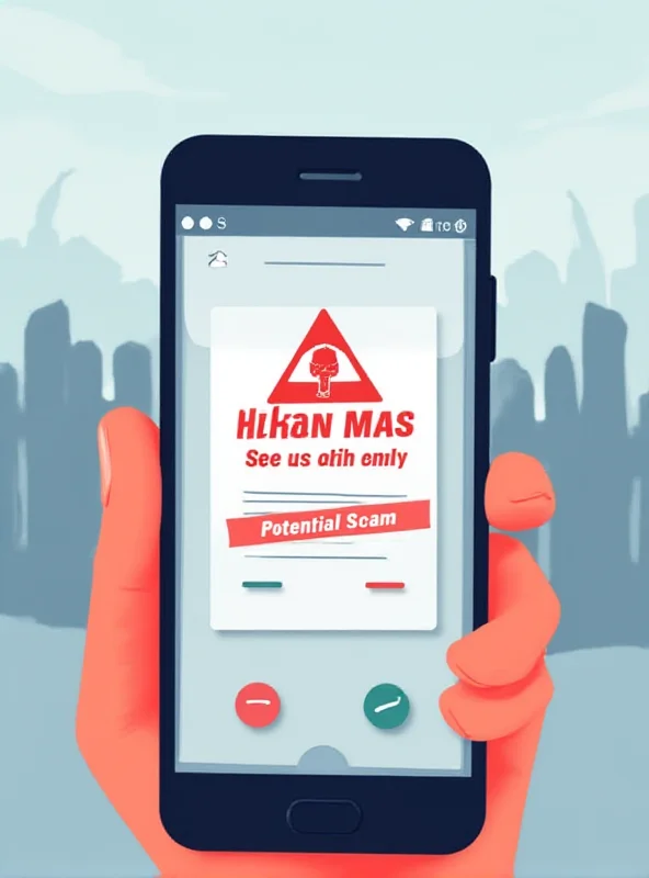 Illustration of a Pixel phone displaying a scam warning message during a phone call.