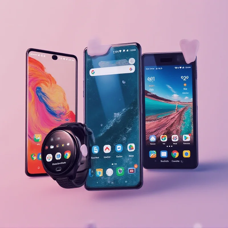 Montage of Pixel devices showcasing the new features from the March 2025 Pixel Drop