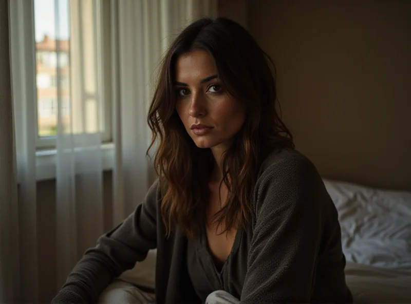 Gracie Abrams sitting in a hotel room in Hamburg, Germany