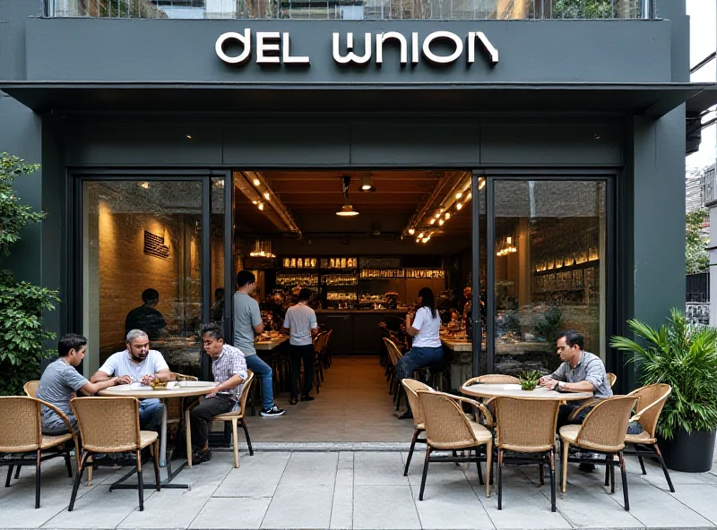 Exterior of Del Union coffee shop in BGC