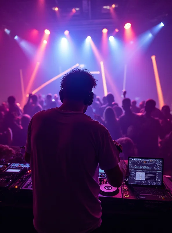 Pete Tong DJing at a club