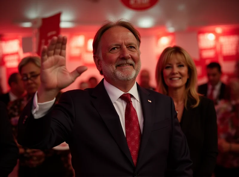 Peter Tschentscher at SPD election party