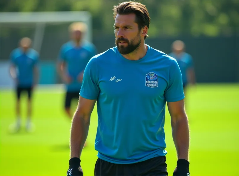 Marek Hamšík in training gear on a football field, focused and determined.