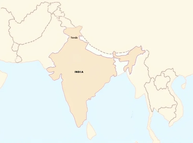 A map highlighting Myanmar and India, connected by a dotted line, symbolizing the route of illegal kidney sales.