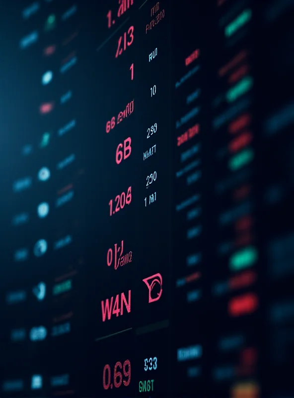 A detailed view of stock market tickers displaying real-time price fluctuations and trading volumes