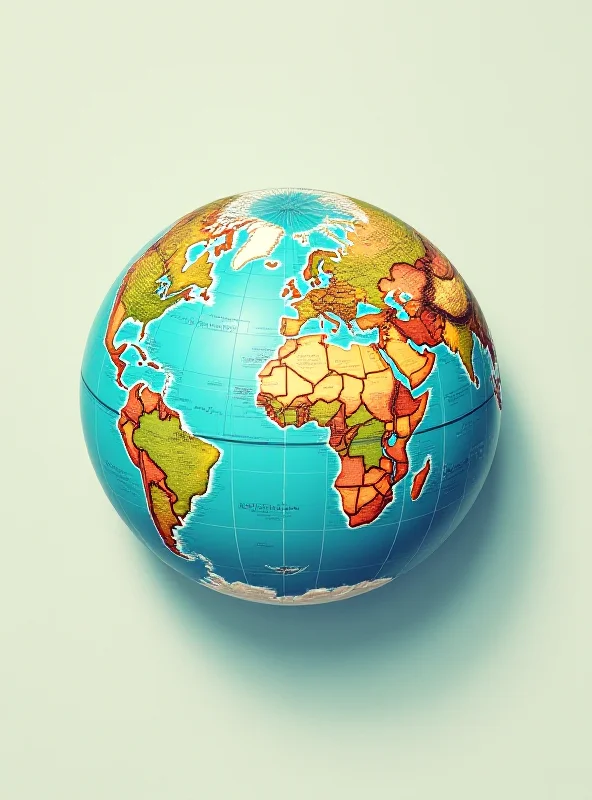 A globe with a flat earth map superimposed on it, creating a visual metaphor for the 'argumentative flat earth' concept.