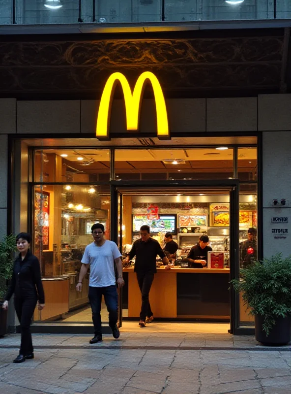 A generic image of a McDonald's restaurant in Hong Kong