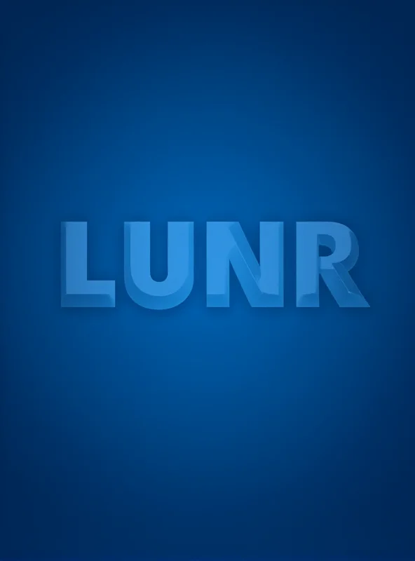 A stylized graphic of the NASDAQ stock ticker symbol for LUNR.