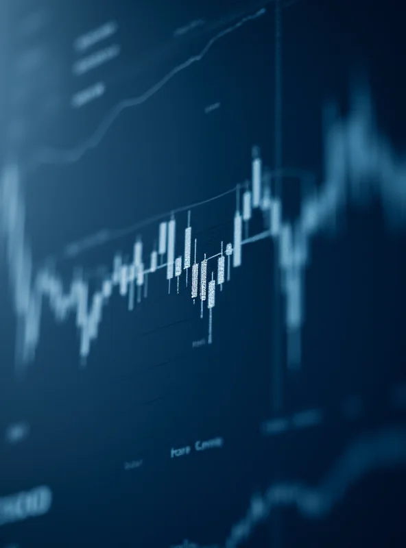 A graph showing a stock chart hitting a low point and then starting to rise.