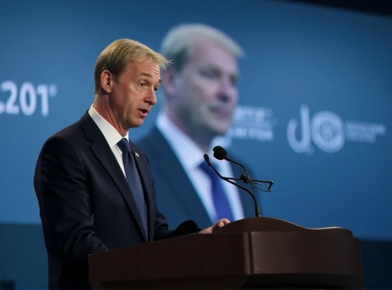 Clemens Fuest speaking at a press conference.