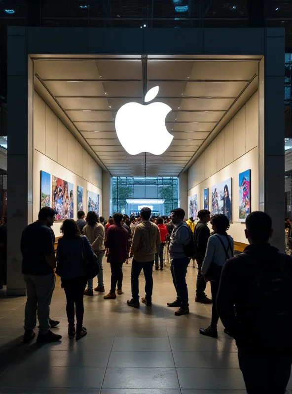 Image of an Apple store in India, showcasing the brand's increasing presence and investment in the Indian market.