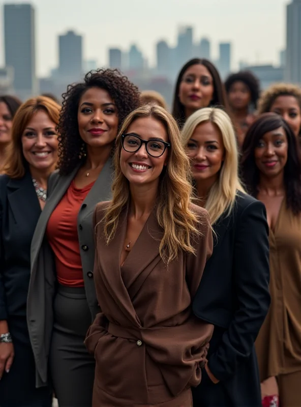 A group of diverse women standing together, symbolizing International Women's Day and female empowerment.