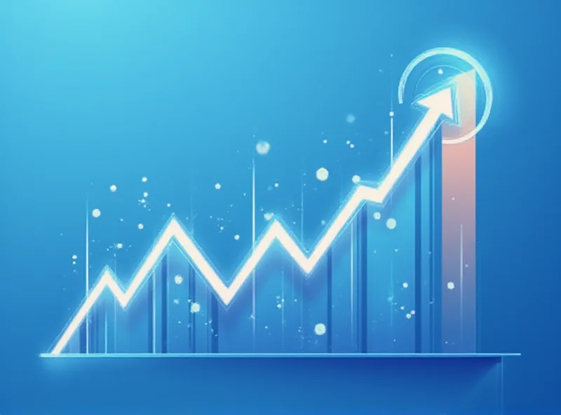 Illustration of a rising dividend payout chart