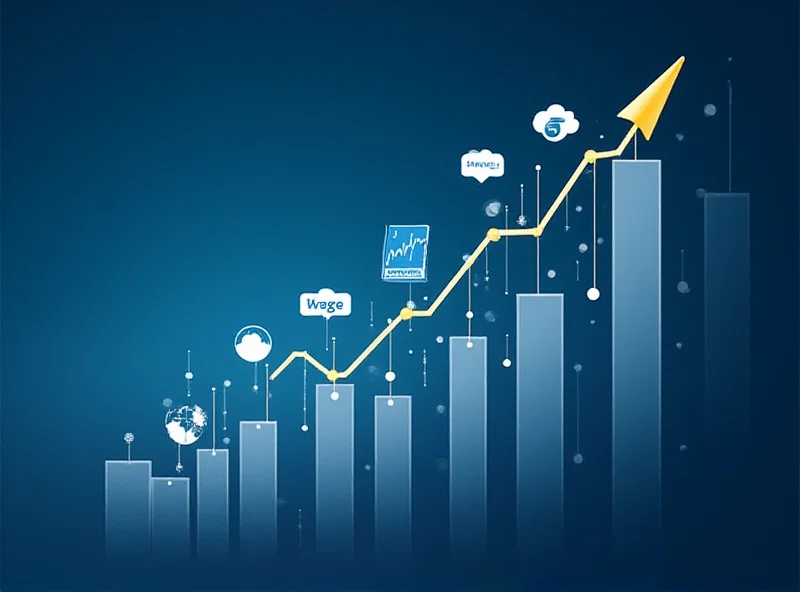 Financial chart showing growth and investment opportunities.