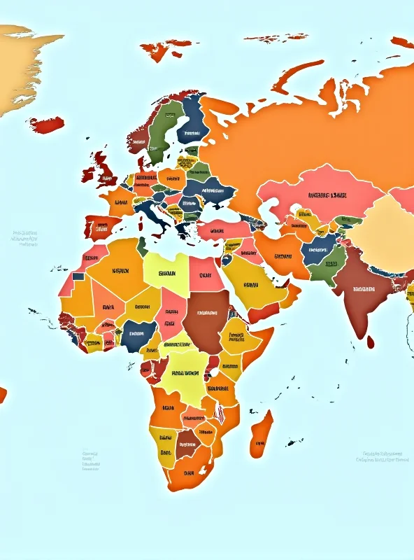 A world map highlighting different countries, symbolizing the potential for investing in single-country ETFs.