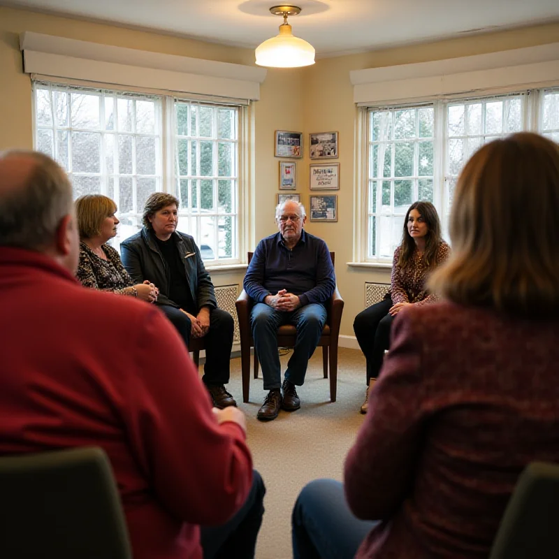 A community support group meeting in Ipswich