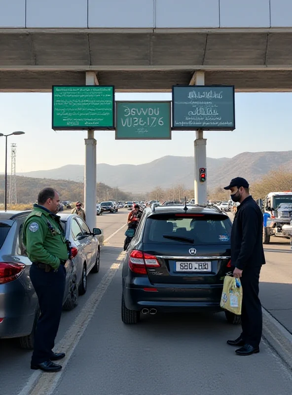 A customs checkpoint in Kurdistan Province, Iran