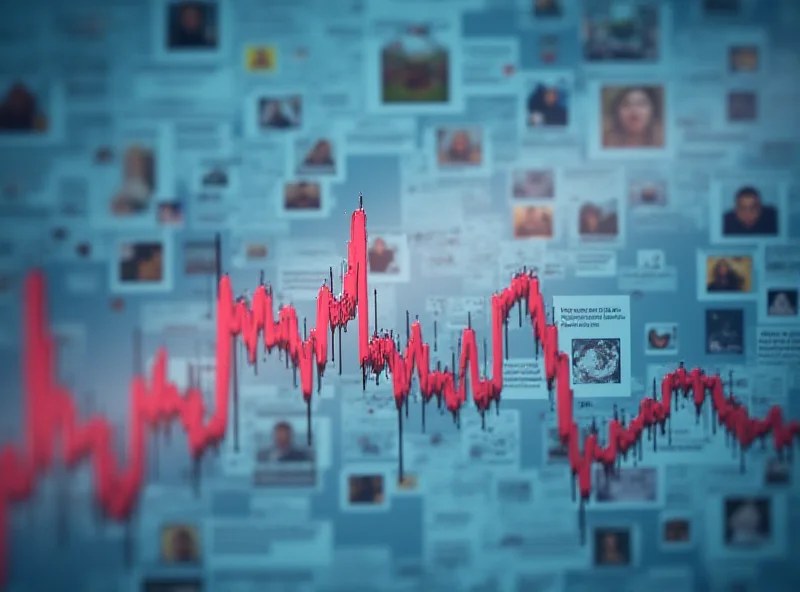 Illustration of a crashing cryptocurrency chart, symbolizing the rapid decline in value of the Libra memecoin.