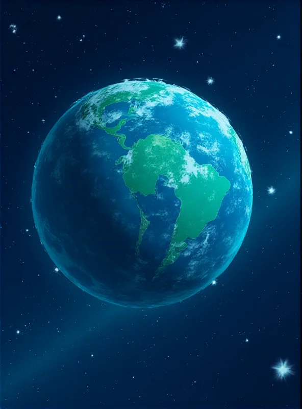 Illustration of Starlink satellites orbiting Earth