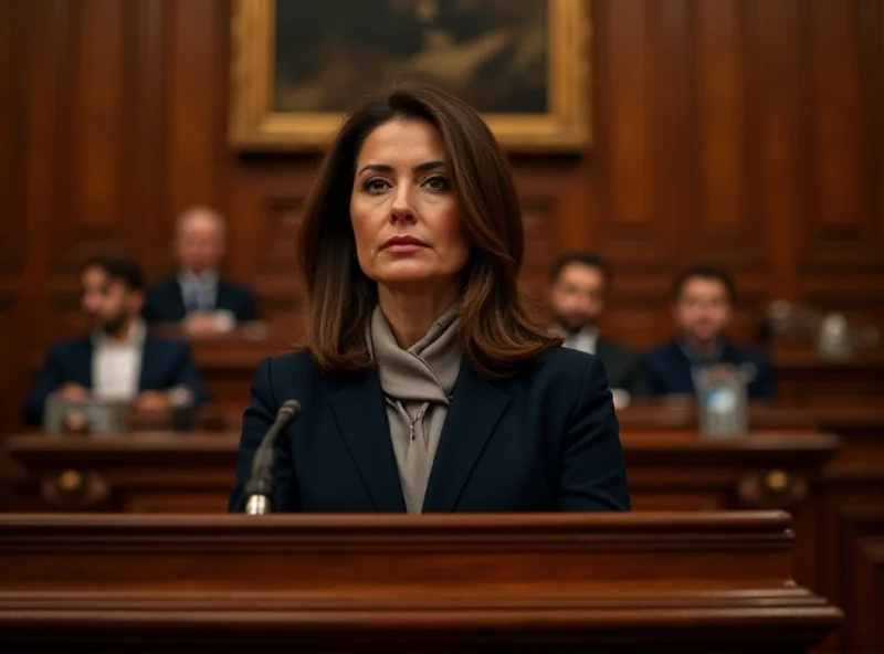 Daniela Santanchè addressing parliament