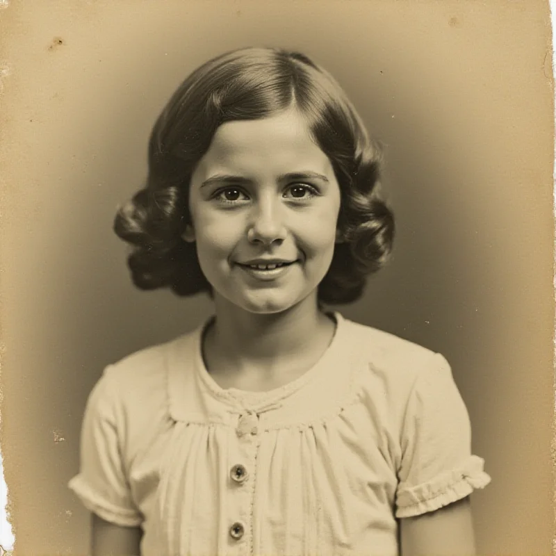 Emanuela Orlandi in a vintage photograph