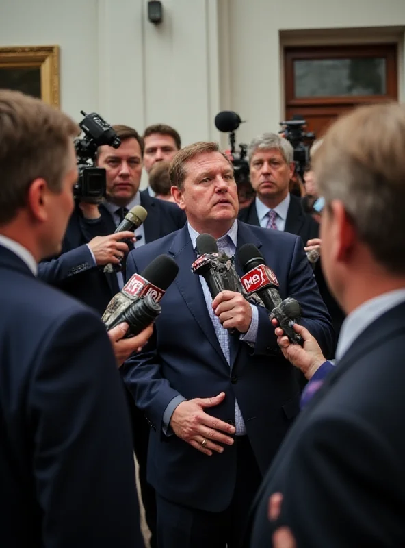 Reporters at a press conference