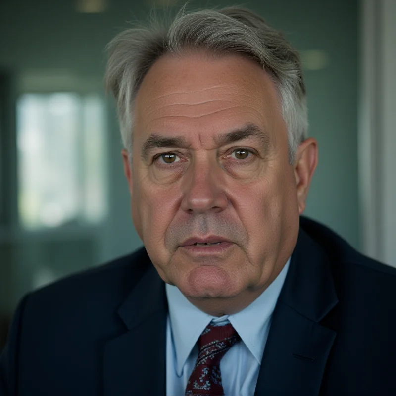 Close-up of a concerned-looking man in a business suit, representing Roberto Setubal.