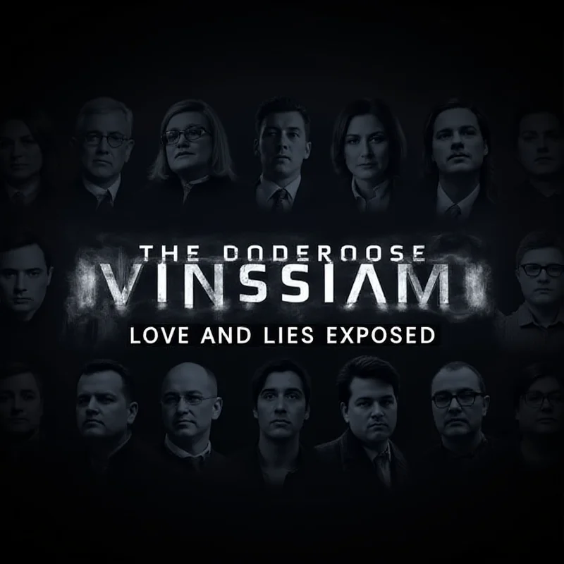 Promotional image for the documentary series 'The Undercover Police Scandal: Love and Lies Exposed' featuring text and somber imagery.