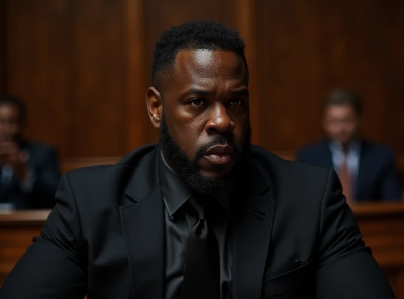 Jay-Z in a courtroom setting