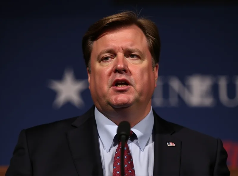 JD Vance speaking at a podium.