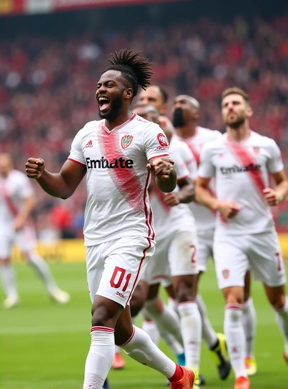 Lukebakio celebrating a goal for Sevilla