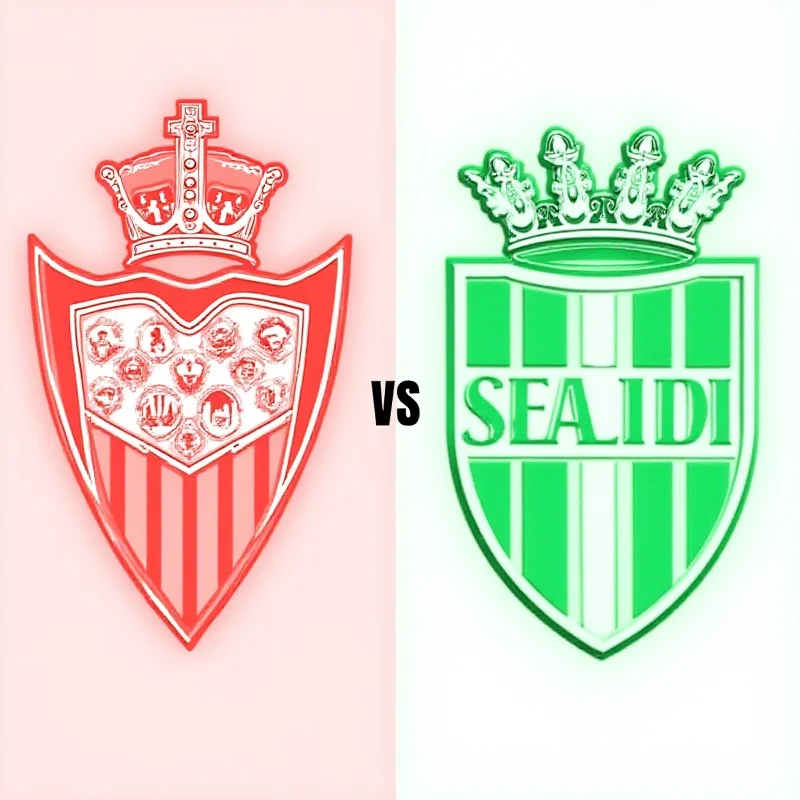 Sevilla and Betis team crests side by side