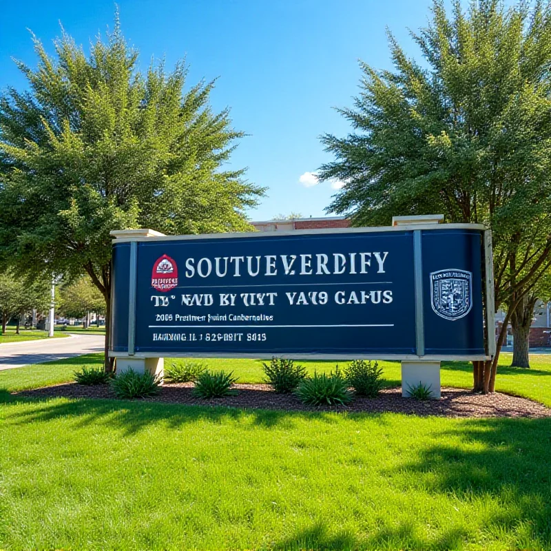 Southern University campus sign