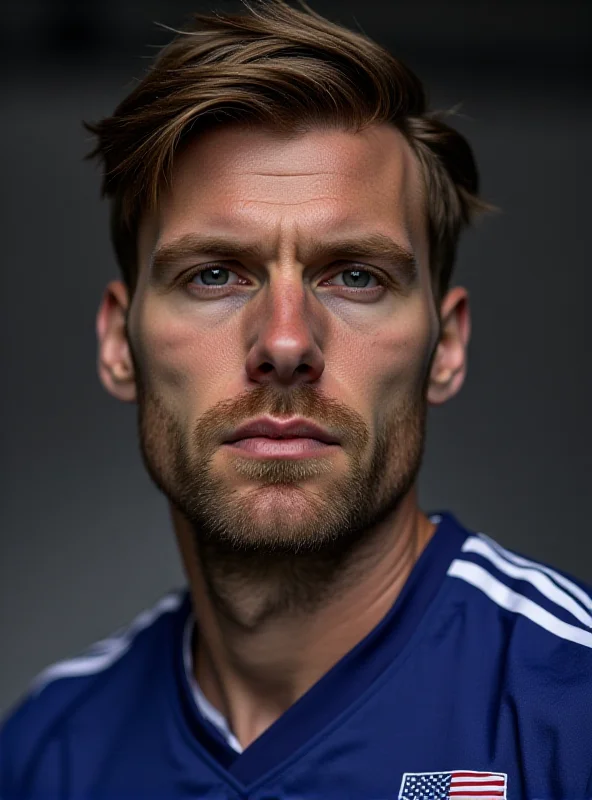 Close up portrait of Loris Karius in a Schalke 04 jersey looking focused.