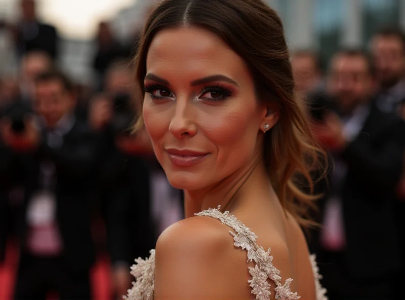 Karla Sofia Gascon at the Cesar Awards, looking elegant in a gown